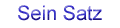 Sein Satz